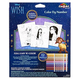 Disney Wish! Color by Number with Markers, Creative Art Activity Set, Ages 4 and Up Cra-Z-Art
