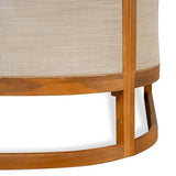 Christopher Knight Home Catania Acacia Wood Outdoor 3 Seater Sofa with Cushions, Wooden Patio Sofa Couch with Cushion, Comfy Garden Cloud Sofa Couch with Textilene Armrest, Teak+ Beige Christopher Knight Home