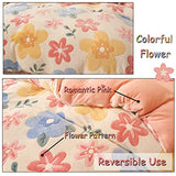 LMONMOO Pink Duvet Cover Queen Size, Fluffy Comforter Cover Set, Kawaii Bunny Bedding Sets for Girl Ultra Soft Cute Floral Bed Set for Kids (Flower, Queen) LMONMOO