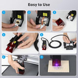 Air Assist for Laser Cutter, Laser Air Assist Laser Engraver for Wood and Metal 22L/min Air Output for Laser Air Assist Protect Laser Lens Reduce Surface Temperature CREALITY FALCON