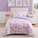 Wink Deer Twin Comforter Set with Sheets for Girls-5 Pieces Twin Bedding Sets with Pink Comforter, Sheets, Pillowcase & Sham for Kids (Cute Botanical Flowers, 66" X 86") Wink Deer