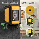 Self Leveling Laser Level,DEGLASERS 100ft Green Cross Line Laser Level,3 Brightness Adjustment,Manual Self leveling and Pulse Mode,IP54 Waterproof,Magnetic Bracket,Battery,Carrying Bag Included DegLasers