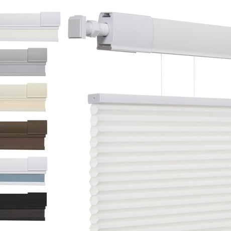 Tonature No Tools No Drill Top Down Bottom Up Cellular Shades for Windows, 1" Light Filtering Fabric, Cordless Honeycomb Indoor Window Blinds, Thermal Insulated Noise Reduction, 27.5"W x 80"H, White Tonature