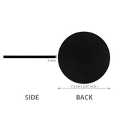 WIRESTER White Absorbent Round Fabric Felt Neoprene Sublimation Blank Car Coasters for Drinks (2.87 inches), 10 pcs Set WIRESTER