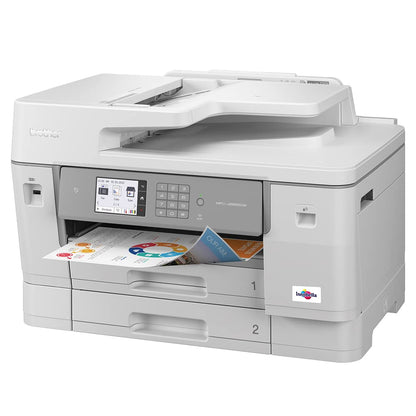 Brother MFC-J6955DW INKvestment Tank Color Inkjet All-in-One Printer with Wireless, Duplex Printing, 11” x 17” Scan Glass and Up to 1-Year of Ink in-Box,White