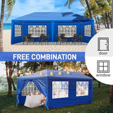 Outvita Outdoor Party Tent, Patio Canopy Tent Gazebo with Removable Sidewalls Instant Event Tent for Cater Events Wedding Birthday Pavilion Beach BBQ(10'x20') Outvita