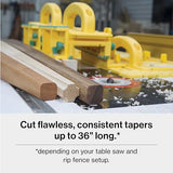 MICROJIG GRR-RIPPER TJ-5000 Microdial Tapering Jig For Table Saws, Yellow MICROJIG