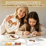 4 Pack Beginner Embroidery Kits for Adults DIY Starter Kit with,cross stitch kits for beginners,Stamped Patterns,Embroidery Hoop,Colorful Threads,Tools,Step by Step Instructions & Video Tutorial