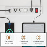 SEDETA 67" L Shaped Desk with Drawers, Computer Office Desk with Storage Shelves & Power Outlet, Reversible Gaming Desk with LED Lights for Home Office, White SEDETA