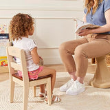 ECR4Kids Hideaway Table and Chair Set, Kids Furniture, Dark Walnut/Antique White, 3-Piece ECR4Kids