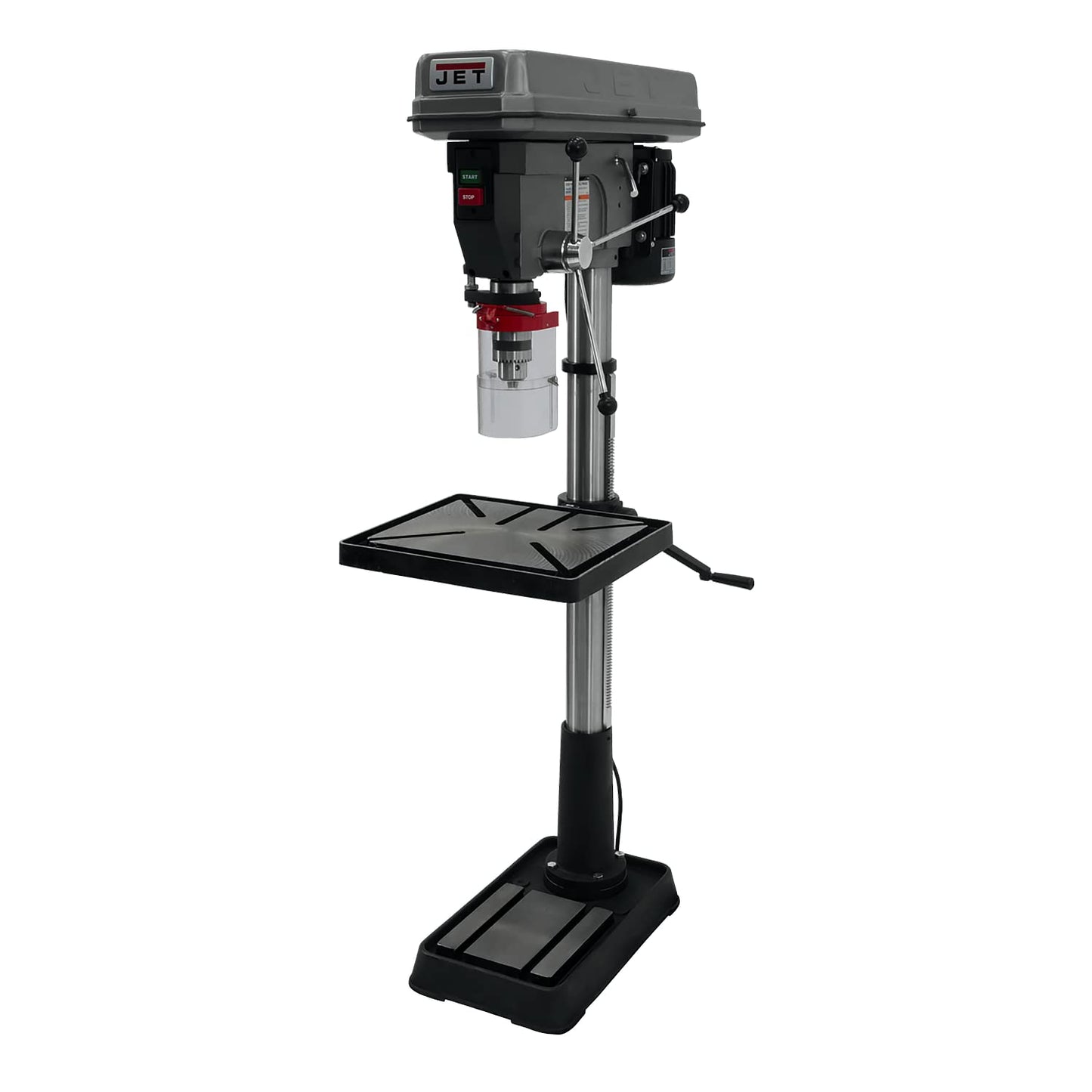 JET 20-Inch Step-Pulley Floor Drill Press, 1-1/2 HP, 1Ph 115/230V (JDP-20MF) - WoodArtSupply