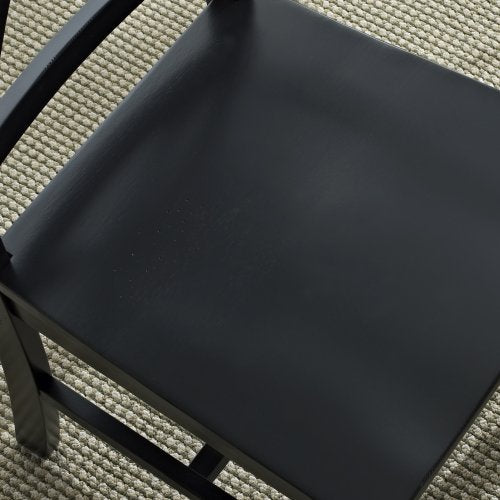 Walker Edison Modern Farmhouse Wood X-Back Armless Dining Chairs Kitchen, Set of 2, Black Walker Edison