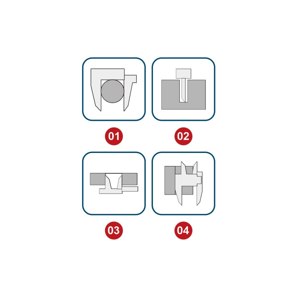 Dasqua 2025-1005 0-150mm/0-6" Bluetooth Absolute Digital Caliper Dasqua