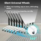 Conference Table,Folding Conference Room Tables with Flip-Top Design,Foldable Office Meeting Seminar Table,Modular Mobile Training Room Tables With Caster,Rolling Seminar Tables for Meeting Rooms VORDERRY