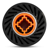 BHA Rubber Expanding Drum for Abrasive Sanding Bands, 3.5" x 4" with 3/4" Quad Keyway BHA