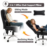 Mvpipi 7-Point Massage Office Chair,Heated Manageral Chair,Ergonomic Executive Chair with Footrest,Adjustable Armrest，Computer Chair for Offices, Study Areas, Gaming Spaces,Black Mvpipi