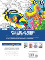Creative Haven Sea Life Color by Number Coloring Book (Adult Coloring Books: Sea Life) Dover Publications