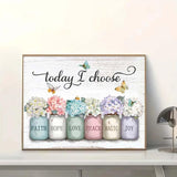 Today I Choose Diamond Painting Kits for Adults Beginners,Inspirational Diamond Art Kits for Adults,Vase DIY Paint With 5D Round Full Drill Diamond Dots Gem Painting for Home Wall Decor 16 X 12Inch ZQEATRY