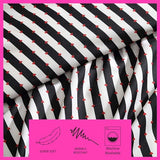 Betsey Johnson - King Duvet Cover, Soft Bedding Set with Matching Shams, Ideal Bed Essentials (Wonderland Stripe Black, King) Betsey Johnson