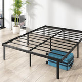 ZINUS Caleb 14 Inch Metal Platform Bed Frame, Foldable Steel Frame, No Box Spring Needed, Easy Assembly, King ZINUS