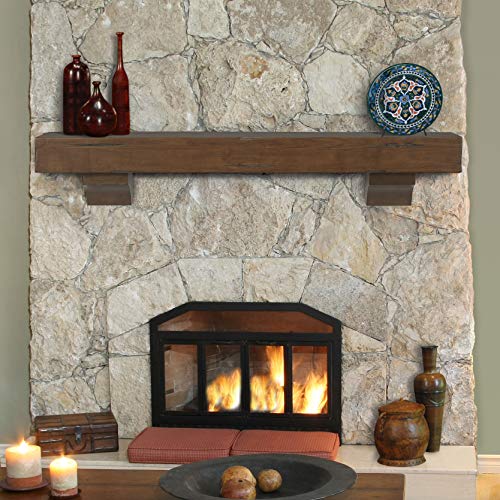 Pearl Mantels 412-60-70 Shenandoah Pine 60-Inch Fireplace Mantel Shelf, Rustic Cherry Pearl Mantels