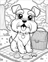 Cute Dogs Coloring Book for Kids Ages 4-8: Adorable Cartoon Dogs & Puppies WoodArtSupply