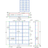 Home Square 84" Triple Wide Wood Bookcase in Chocolate - Set of 2 Home Square