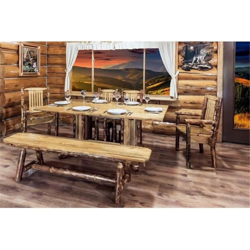 Montana Woodworks Log Furniture - Captain Chair - Glacier Country Collection Montana Woodworks