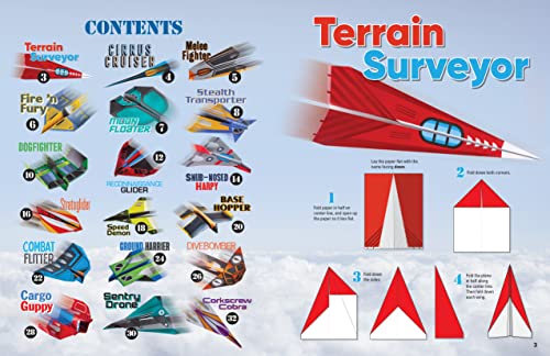 Top Gun Paper Airplane Kit: Build Reconnaissance, Cargo, Bomber, Stealth, and Dogfighting Aircraft! WoodArtSupply