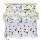 Peanuts® Charlie Brown, Snoopy & Gang Bedding, 7 Piece Super Soft Cozy Reversible Comforter and Sheet Set with Sham, King, (100% Official Licensed Product) by Franco Collectibles Franco