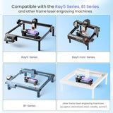 Longer Rotary Extension for Ray5 Series， B1 Series, Other Frame Engraving Machines (Must with 12 Pcs Riser), Y-axis Rotary Roller for Engraving Cylindrical Objects, Wine Glass, Tumbler Longer