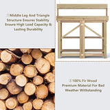 S AFSTAR Garden Potting Bench, Gardening Work Station Table with 2 Storage Shelves, Fir Wood Structure and Metal Tabletop, Gardening Table Potting Benches for Outside Backyard Balcony S AFSTAR