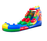 Inflatable Water Slide for Kids & Toddlers with Inflatable Pool, Backyard, Park or Commercial Use, Outdoor Water Play, Includes Blower Stakes, Splash Pool & Storage Bag, Large 25.5' x 9' x 15' Pogo Bounce House