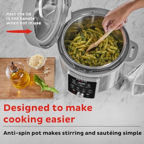 Instant Pot Duo Plus, 6-Quart Whisper Quiet 9-in-1 Electric Pressure Cooker, Slow Rice Steamer, Sauté, Yogurt Maker, Warmer & Sterilizer, Free App with 800+ Recipes, Stainless Steel