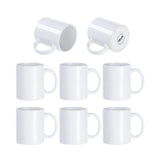PYD Life 8 Pack Sublimation Mugs Blanks 11 OZ Coffee Mugs White Ceramic Photo Cups Bulk for Cricut Mug Press Print PYD Life