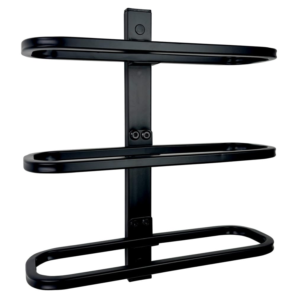 Wall Mounted Wine Rack, Industrial Metal Wine Holder Rack (3 Bottles) GODGOQGOP