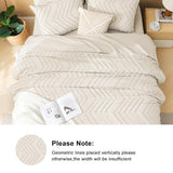 Litanika Full Size Comforter Set with Sheets Beige - 7 Pieces Bed in a Bag Full Boho Tufted Complete Bedding Sets with Comforter, Sheets, Pillowcases & Shams Litanika