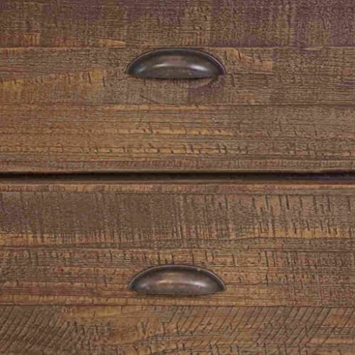 Grain Wood Furniture Montauk 6-Drawer Dresser, Rustic Walnut