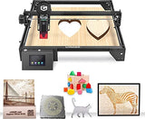 Longer Ray5 Laser Engraver, 10W Laser Cutter, 0.06 * 0.06 mm Precision Laser Engraver for Acrylic, Wood, and Metal with Emergency Stop, 3.5-inch Touch Screen for DIY Longer