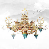 Piececool 3D Metal Asian Puzzles Model Kits- LINGXIAO Palace Metal Building Kits for Adults, Brain Teaser Puzzle DIY Handcraft Best Gifts for Man Woman Family