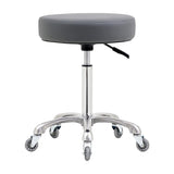 Ainilaily Rolling Stool with Wheels, Heavy Duty 400 lbs Stool for Shop Guitar Lab Tattoo Workbench Medical, Adjustable Swivel Stool Chair (Grey) Ainilaily