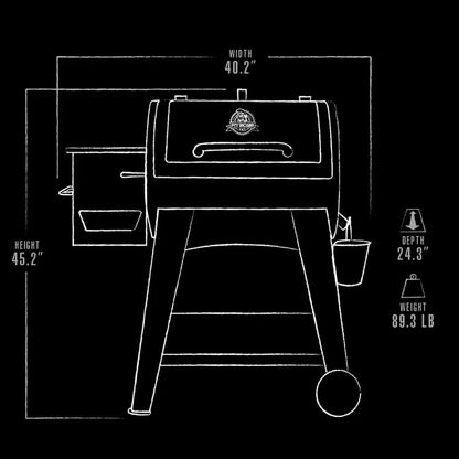 Pit Boss PB440FB1 Pellet Grill, 482 Square Inches, Black