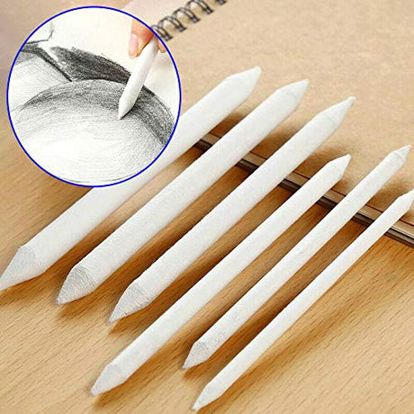 36 Pieces Artist paper Blending Stump and Tortillion Art Blenders 6 sizes for Student Sketch Drawing Bykswil