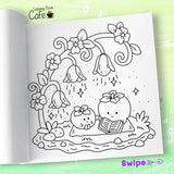 Cozy Foodie: Coloring Book for Adults and Teens Featuring Adorable Fruit and Veggie Characters in Whimsical Cozy Scenes WoodArtSupply