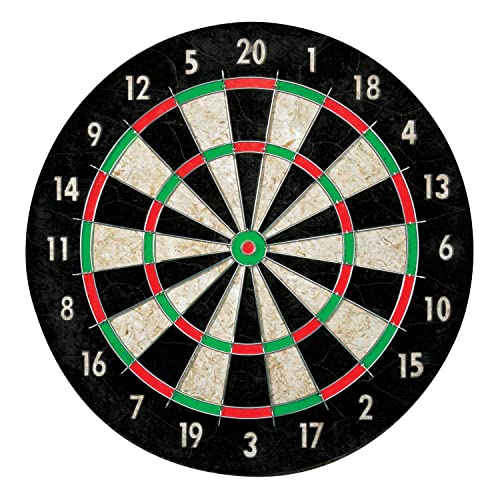 Franklin Sports Bristle Dart Board - Professional Steel Wire Dartboard - Regulation Sized 18" Inch Steel Tip Darts Board - Self Healing Sisal Dartboard for Adults Franklin Sports