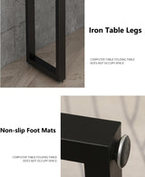 AUQMTAIN Farmhouse Bar Table, Live Edge Solid Wood Bar Height Pub Table, Industrial Rectangular High Top Kitchen & Dining Tables with Sturdy Metal Legs-Table Only (39.3" L x 17.7" W x 41.3" H) AUQMTAIN