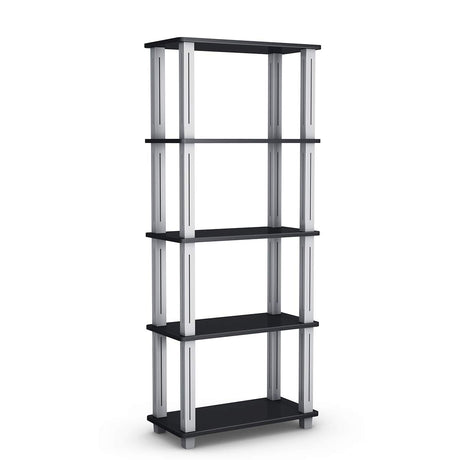 Tangkula 57" Storage Shelves, Space-Saving 5-Tier Storage Rack Organizer Multi-Use Shelving Unit for Home/Office/Dormitory/Garage/Warehouse (Black) Tangkula