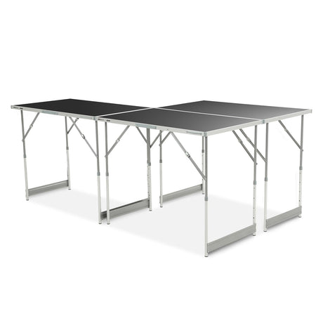 DNA MOTORING Multi-Functional 3pcs Multi-Purpose Folding Work Table, Portable 4-Level Adjustable Height Workbench for Workshop, Camping Trip, W/Handle, Tools-00548 DNA MOTORING