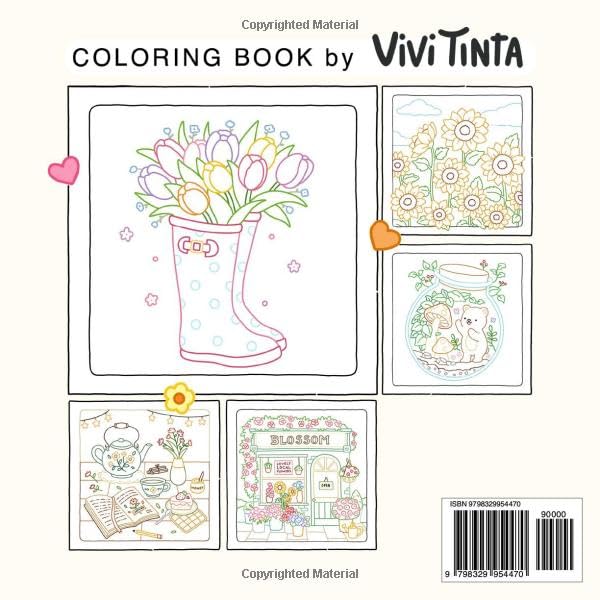 Color By Line: Coloring Book for Relaxation Featuring Vibrant Colored Outlines Vivi Tinta