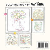 Color By Line: Coloring Book for Relaxation Featuring Vibrant Colored Outlines Vivi Tinta